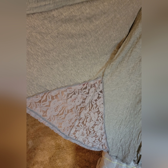 MacKenzie & James Gray Lace Accent Long Sleeve 3X - Picture 5 of 6